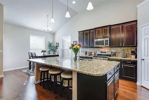 Microwave, oven, stovetop, dishwasher