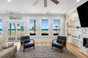 Smart TV - Gulf-Front Luxury | 8BR w/ Pool April 2026 & Private Boardwalk, Boats OK (Port St. Joe)