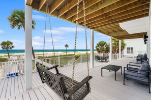 Terrace/patio - Gulf-Front Luxury | 8BR w/ Pool April 2026 & Private Boardwalk, Boats OK (Port St. Joe)