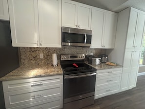 Microwave, oven, stovetop, dishwasher
