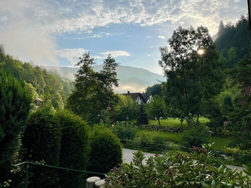 Ferienhaus Oesterle - Idyllisches Schwarzwaldhaus am Bach mit Terrasse & Balkon