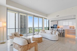 Living area - Amrit Singer Island Oceanfront 2BR 2.5BA Condo with a Den (Riviera Beach)