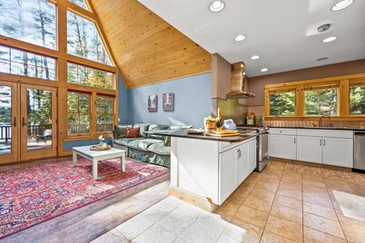 Lakefront Adirondack A Frame Chalet Direct Access to ATV and Snowmobile Trails