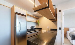 Basic Apartment | Private kitchen - Apartments in a Building With a Pool 800m From the Beach in Salvador - EDF (Salvador)