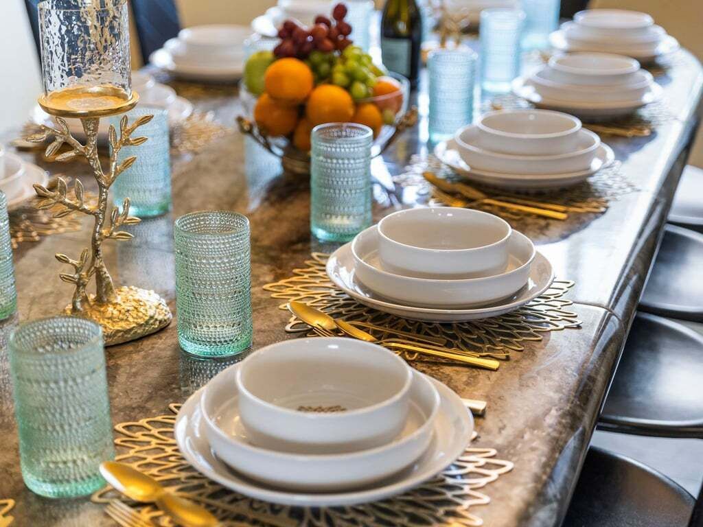 Maison, 4 chambres, piscine privée | Salle à manger