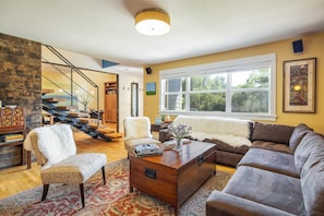 TV, fireplace, table tennis, offices - Family-Friendly Home with Lush Backyard, 5-min to Downtown Boulder (Boulder)
