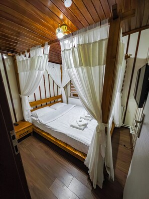 Deluxe-Chalet, Bergblick | Hochwertige Bettwaren, Zimmersafe, individuell dekoriert