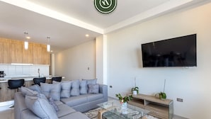 Living area - Splendid 2 BR Condo with Private Terrace - BBQ (Cabo San Lucas)