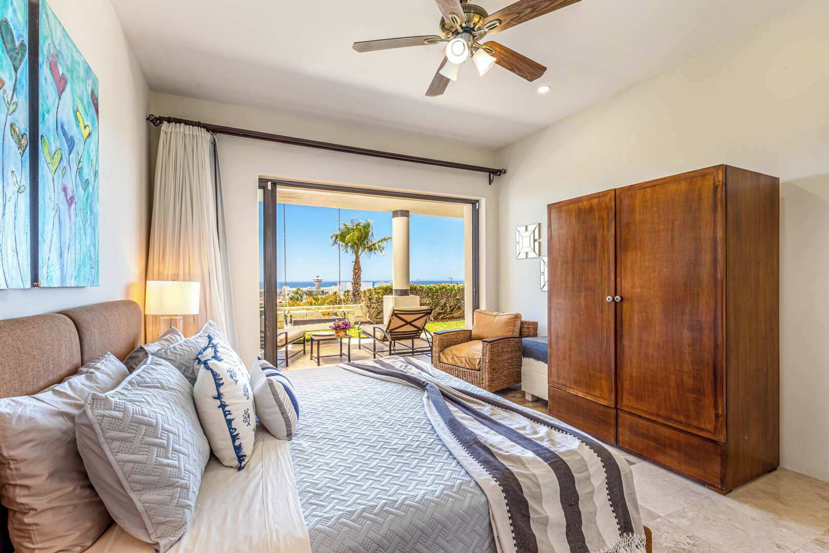 2 bedrooms, iron/ironing board, travel crib, WiFi