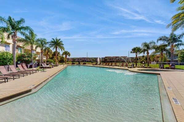 A heated pool