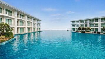 Apartment, 1 Bedroom, Accessible, Balcony | Pool | Outdoor pool