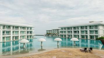 Apartment, 1 Bedroom, Accessible, Balcony | Pool | Outdoor pool