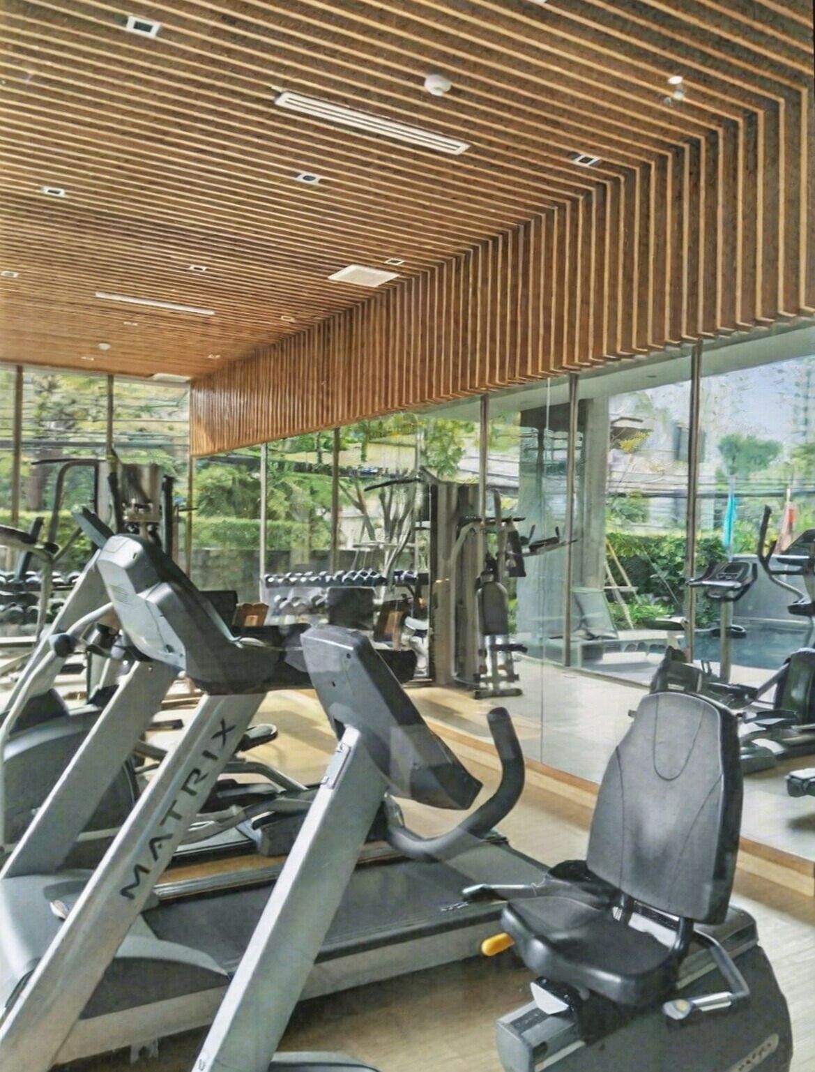 อพาร์ทเมนท์, 1 ห้องนอน, พร้อมสิ่งอำนวยความสะดวกสำหรับผู้พิการ, ระเบียง | ห้องสตูดิโอฟิตเนส