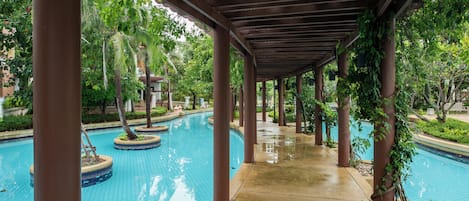 Apartment, 2 Schlafzimmer, barrierefrei, Balkon | Pool | Außenpool