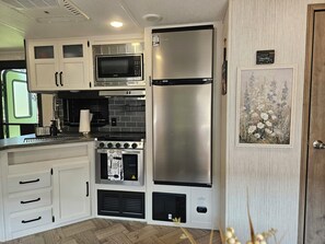 Microwave, oven, stovetop