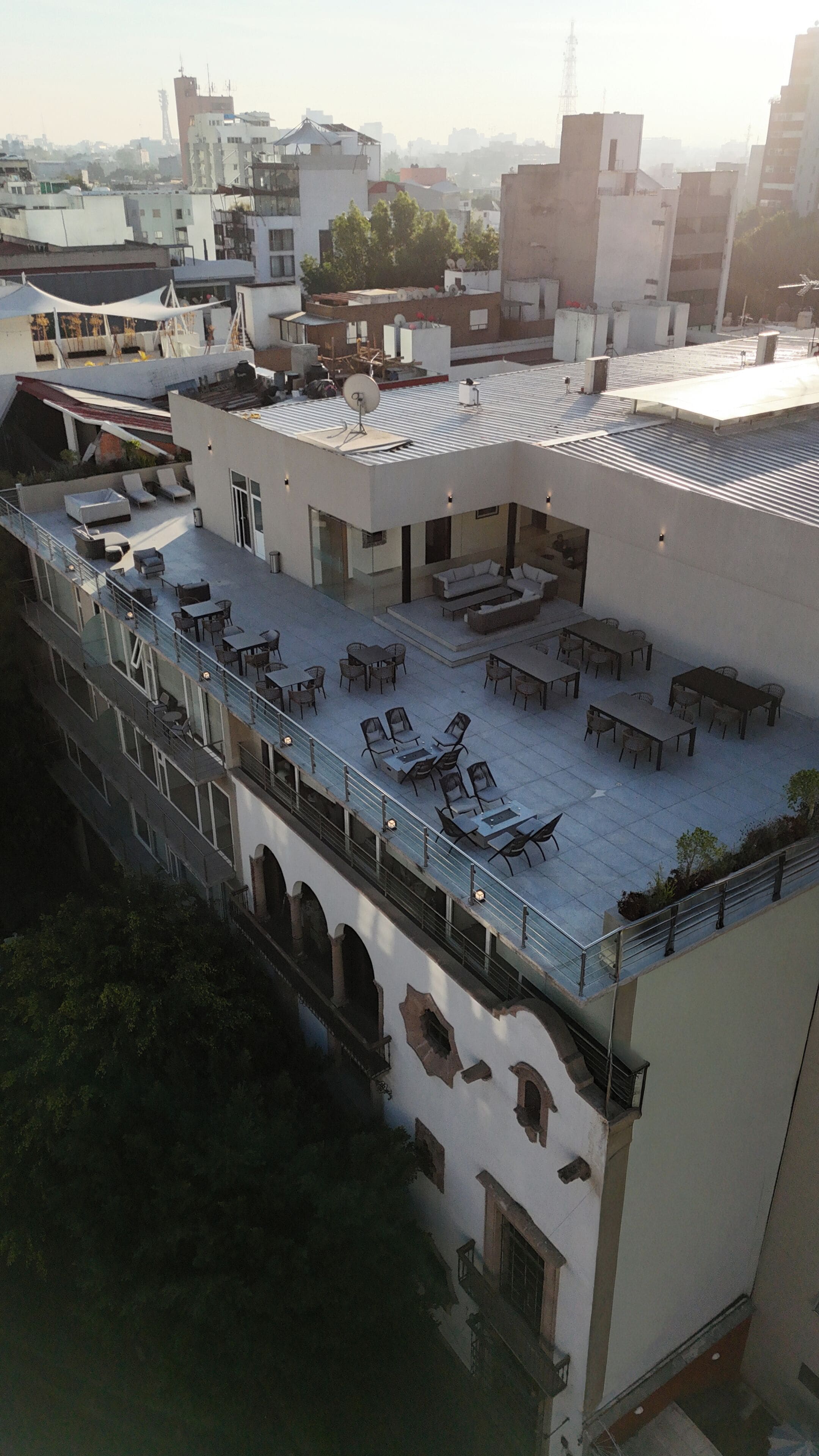 Terrasse sur le toit