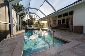 A heated pool