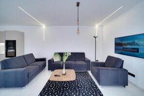 Villa, 4 chambres, accessible aux personnes à mobilité réduite, fumeur | Salle de séjour