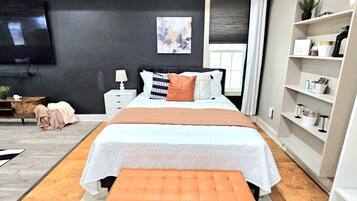 Desk, iron/ironing board, free WiFi, bed sheets