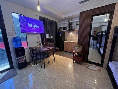 Summer house is a cozy bunk bed apartment that is good for family or friends.