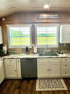 Microwave, oven, stovetop, dishwasher