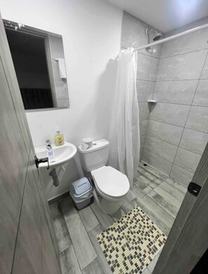 Towels, soap, toilet paper