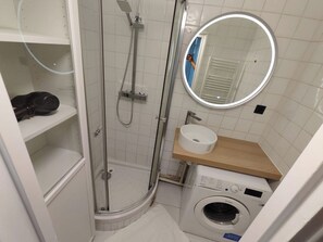 Hair dryer, towels