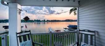 Dockside Daze | Lakefront + Hot Tub | Sleeps 12, Stellar Sunsets