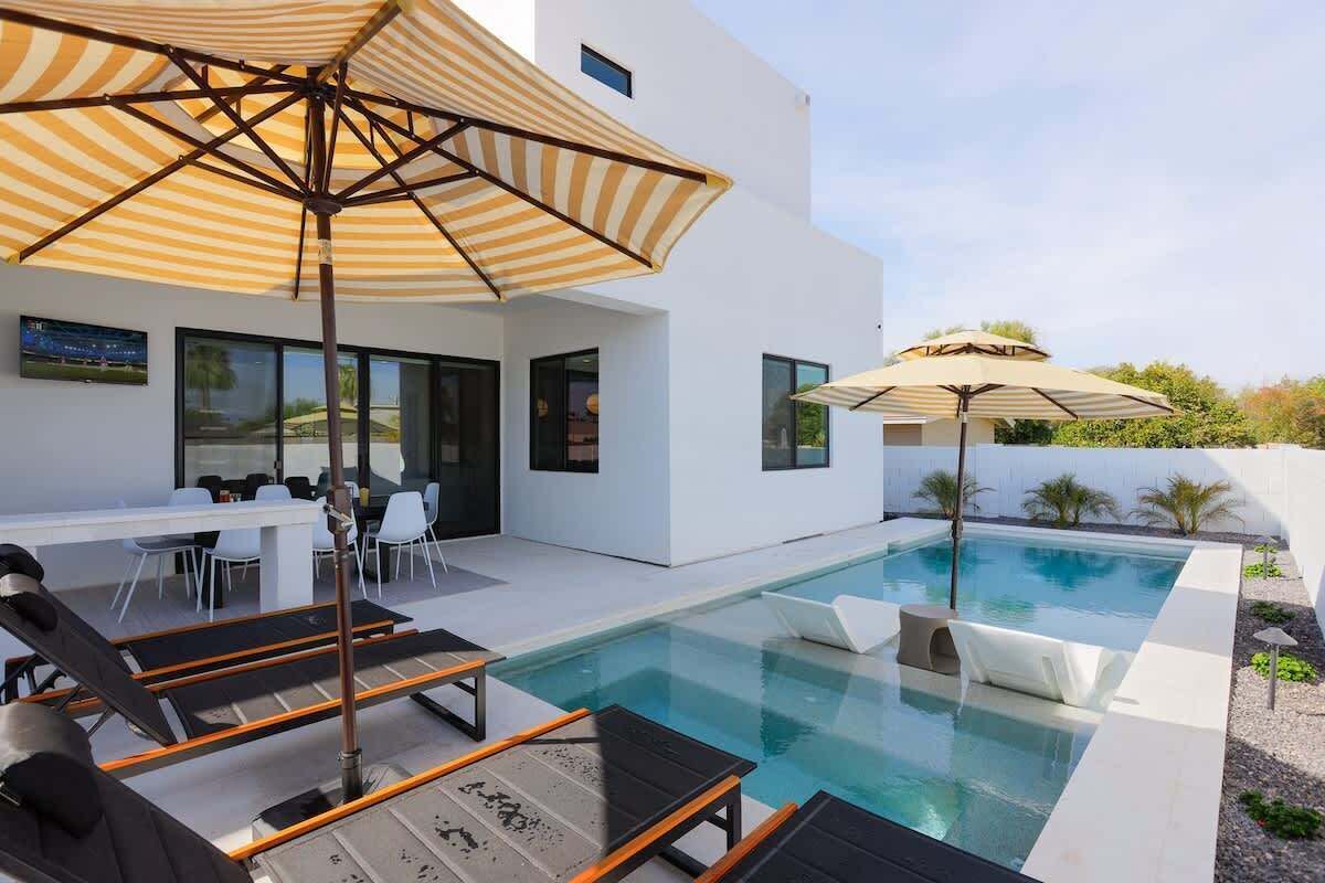 A heated pool