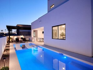 A heated pool