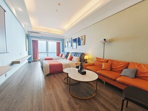 ビジネス ツインルーム シティビュー | デスク、ノートパソコン用作業スペース、遮光カーテン、防音設備