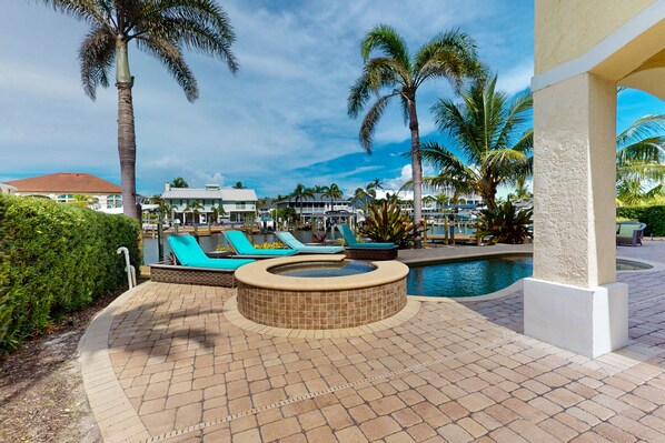A heated pool