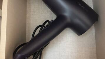 Shower, hair dryer