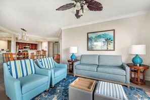Living area - Grande Villas Resort ~ 2-Bedroom Suite ~ Saturday Arrival ~ 1 Mile to Disney (Orlando)