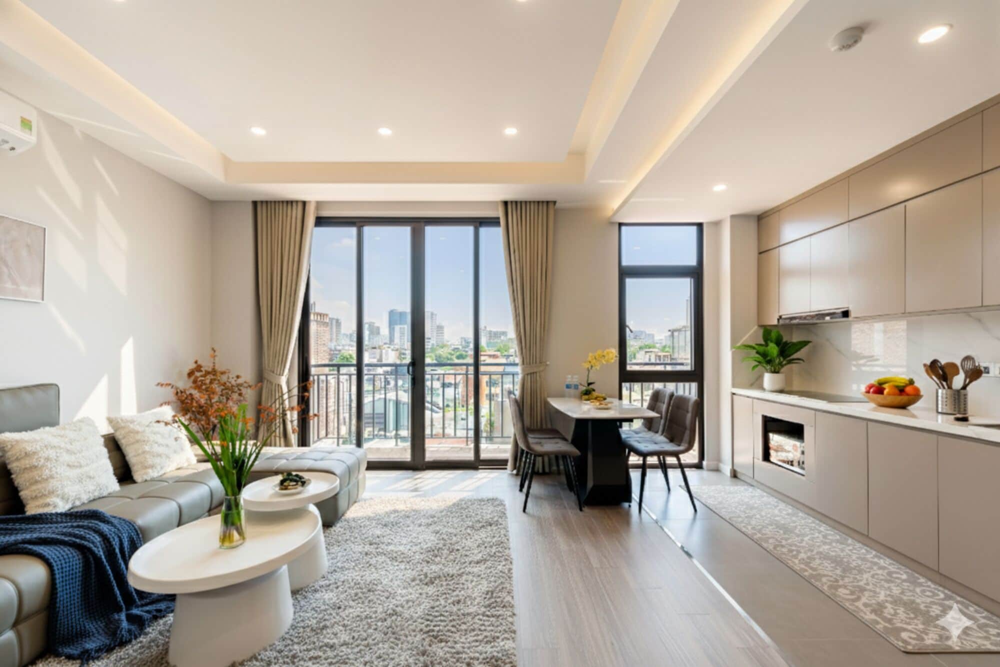 프리미엄 아파트 | 거실 공간