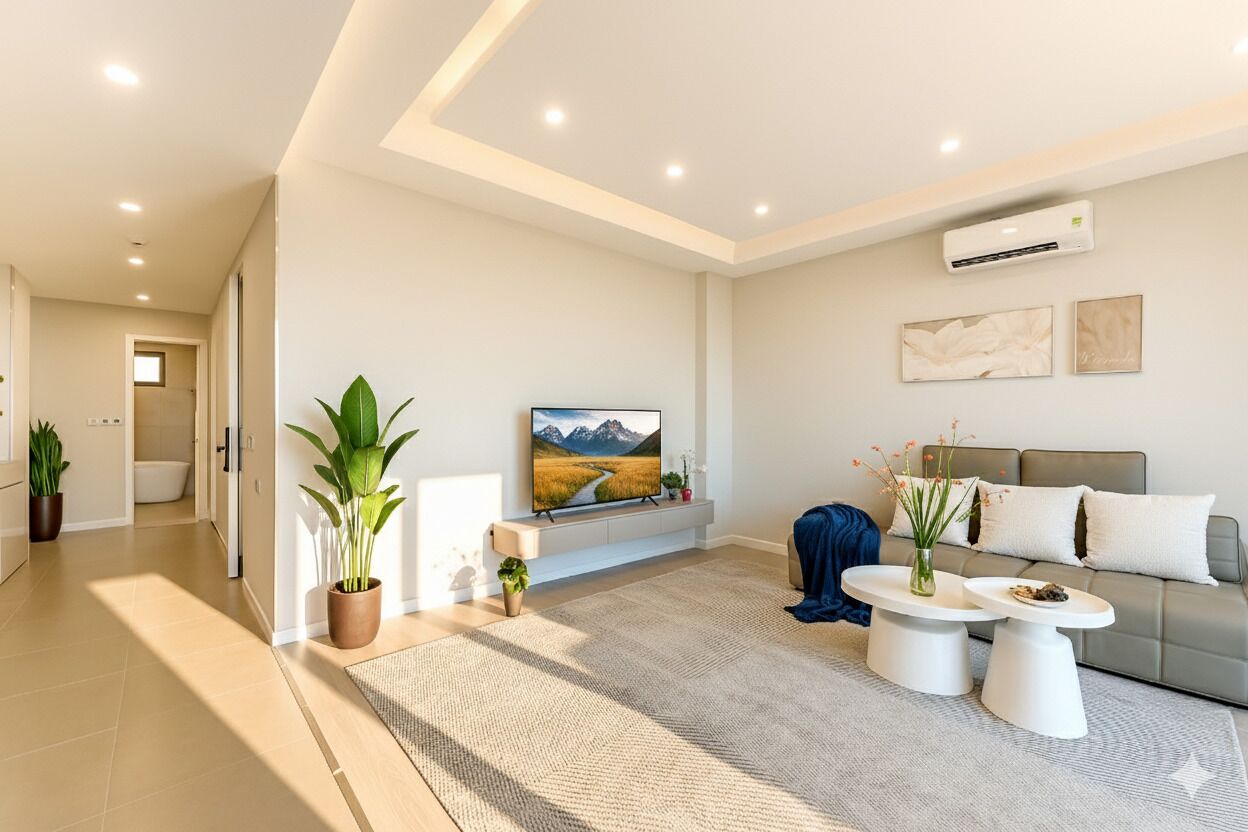 Apartament prèmium | Sala d'estar | Televisor 