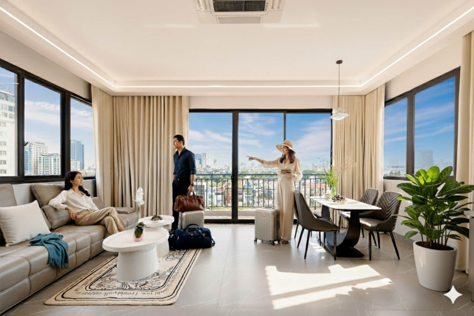 파노라믹 아파트 | 거실 공간