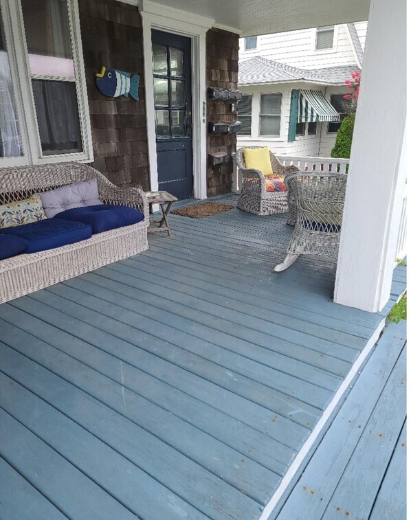 Terrace/patio - 2-bedroom apartment with AC in Bay Head (Bay Head)