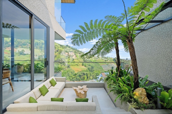 Villa, 6 Bedrooms, Mountain View | Living area | 65-inch Smart TV with cable channels, Netflix, streaming services