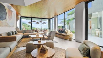 別墅, 6 間臥室, 山景 | 起居區 | 65-吋智慧型電視、有線頻道、Netflix、串流服務