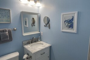 Hair dryer, towels