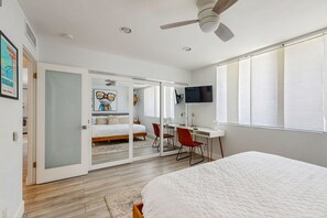 2 bedrooms, iron/ironing board, Internet, bed sheets - Sunny Mountain-View Retreat with Pool, Golf, and Tasty Eats Just Steps Away (Palm Desert)