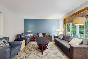 TV, video games, DVD player, books