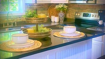 Microwave, oven, stovetop, dishwasher
