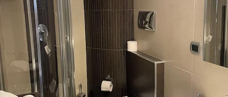 Haartrockner, HandtĂŒcher, Seife, Toilettenpapier
