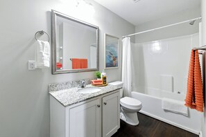 Towels, soap, toilet paper