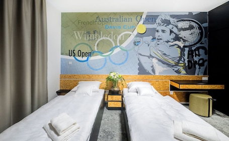 Standard Double Room, Balcony, Park View | In-room safe, blackout drapes, soundproofing, iron/ironing board