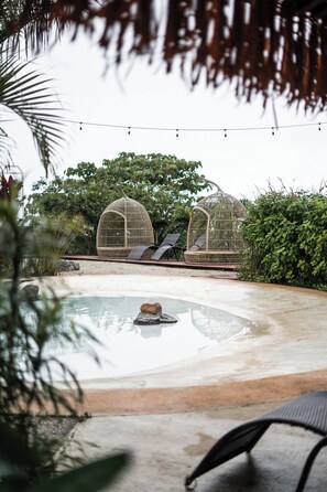 Outdoor pool, free cabanas