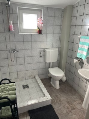 Huoneisto, 1 makuuhuone, tupakointi sallittu, parveke | Kylpyhuone