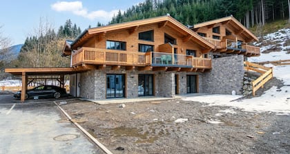 Luxury lodge with a private sauna near Flachau